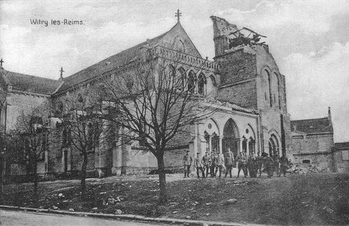 Zerstörte Kirche in Witry les-Reims